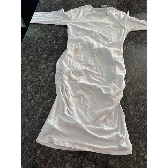 CLASSIC V-NECK SKINNY" DRESS By James Perse White Size 4 - Picture 9 of 9